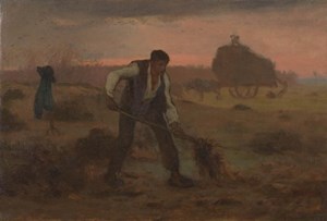 Peasant Spreading Manure by Jean-François Millet acquired by Van Gogh Museum