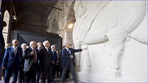 Italy Donates Replica of 'Bull of Nimrud' to Iraq