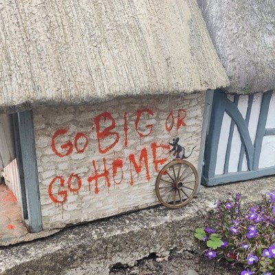 New 'Banksy' Artwork Found at Great Yarmouth Model Village