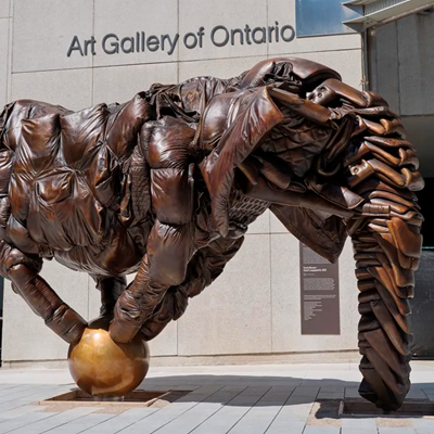 Art Gallery of Ontario Installs First Public Art Commission, a Monumental Sculpture by Brian Jungen