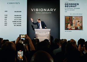 The Part I of the Paul G. Allen Collection Sale at Christie's Totals $1.5 Billion in a Single Night