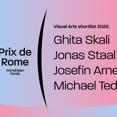 Shortlist Announcement Prix de Rome Visual Arts 2023