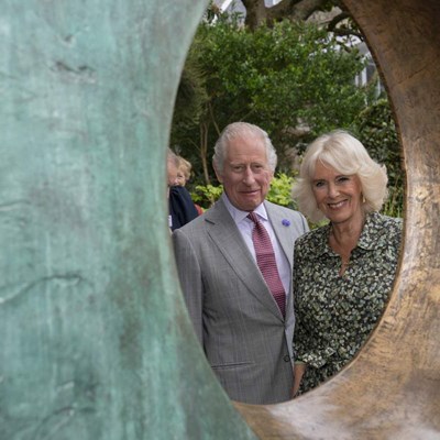 Their Majesties The King and Queen visit the Barbara Hepworth Museum and Sculpture Garden