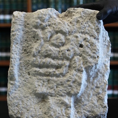 A Maya Bas-Relief Stone Carving of a Skull Returns to Mexico from Germany