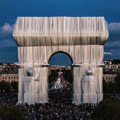 Christo & Jeanne-Claude's L’Arc de Triomph, Wrapped, given New Life by Parley for the Oceans