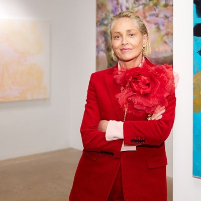 Basic Instinct' Actress Sharon Stone reveals Abstract Paintings in New Exhibition