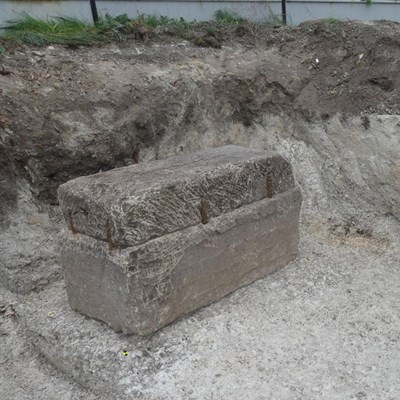 A Roman Sarcophagus Discovered by French Archaeologists in Reims