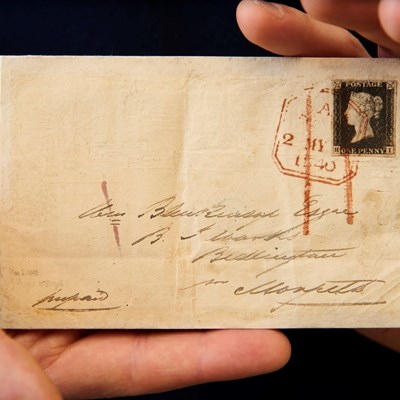 The First Piece of Mail Sent Using A Stamp to be Offered at Sotheby’s