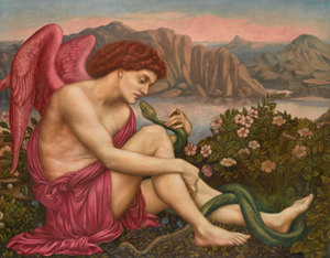 Evelyn de Morgan's THE ANGEL WITH THE SERPENT