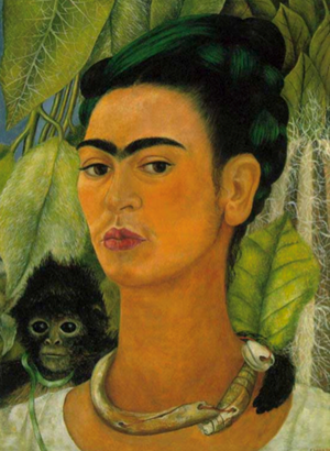 Symbolism in Art: Frida Kahlo – Self Portrait with Monkey 