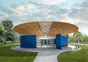 Serpentine Pavilion 2017 designed by Francis Kéré