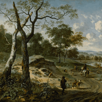 Landscape by Jan Wijnants and Adriaen van de Velde