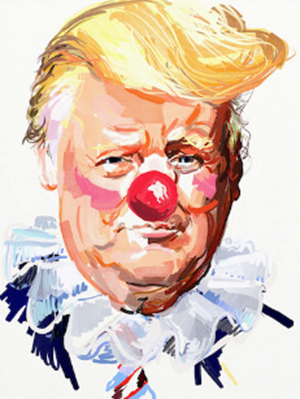 American Artist Eric Fischl Will Be Giving Away Free Posters Depicting President Trump As a Clown
