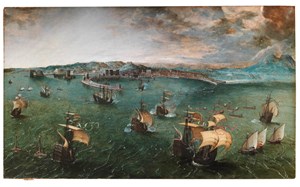 Naval Battle in the Gulf of Naples attributed to Pieter Bruegel the Elder