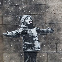 Fans Gather to See Port Talbot's New Work by Banksy