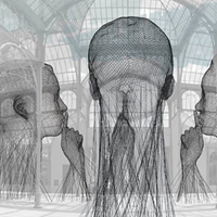 Invisibles by Jaume Plensa at Museo Reina Sofía
