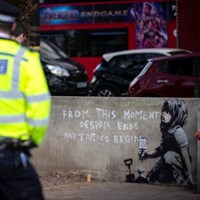 ‘New Banksy’ as Extinction Rebellion Protests at Marble Arch