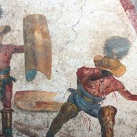 New Fresco with Gladiators Discovered in Pompeii