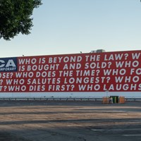 MOCA has Reinstalled the Monumental Wall Work by Los Angeles–Based Artist Barbara Kruger, Untitled (Questions) 