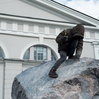 New Ruins. Granite -  Urban Art Project in St.Petersburg