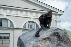New Ruins. Granite -  Urban Art Project in St.Petersburg