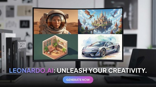 A screenshot of Leonardo’s dashboard showing the prompt area, style presets, and visible credit counter directly reinforces the description of generous daily images and makes it easier for students to recognize the interface when they sign up.